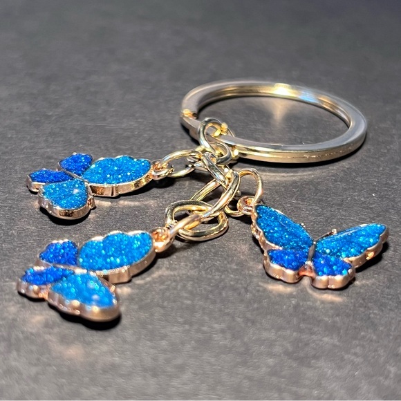 Butterfly Bag Charm Keychain - Picture 2 of 5